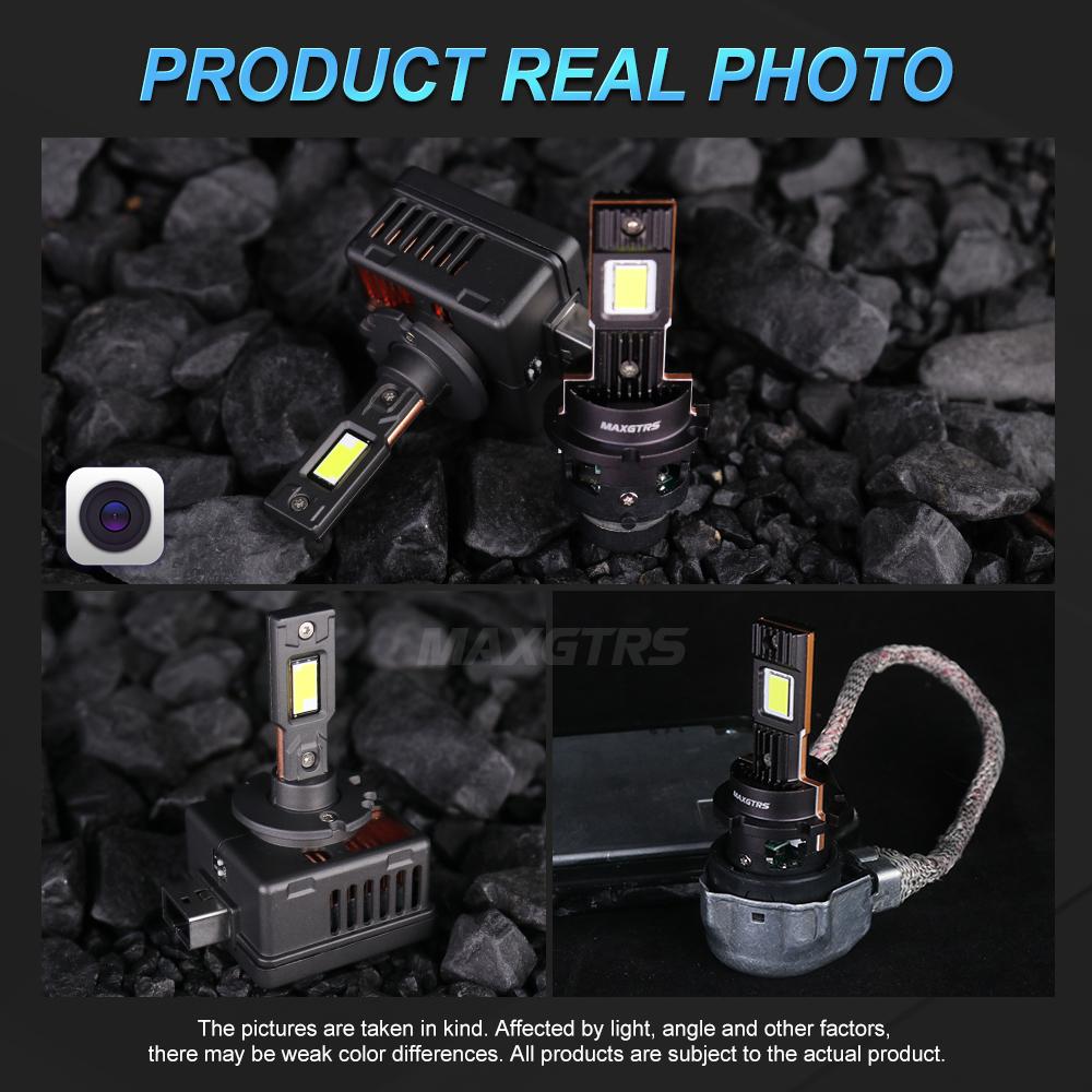 MAXGTRS D1S D3S LED Canbus D2S D4S D1R D2R D3R Headlight 90W 6000K 28000LM Auto Xenon Bulbs Replacement Plug&Play 12V