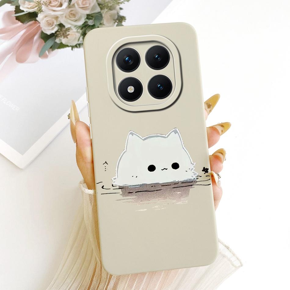 For Xiaomi Redmi Note 15 Pro+ 15Pro 5G Cute Cat Flower Cartoon Phone Case For Redmi Note 15 Pro Plus 5G Soft Silicone Bumpers
