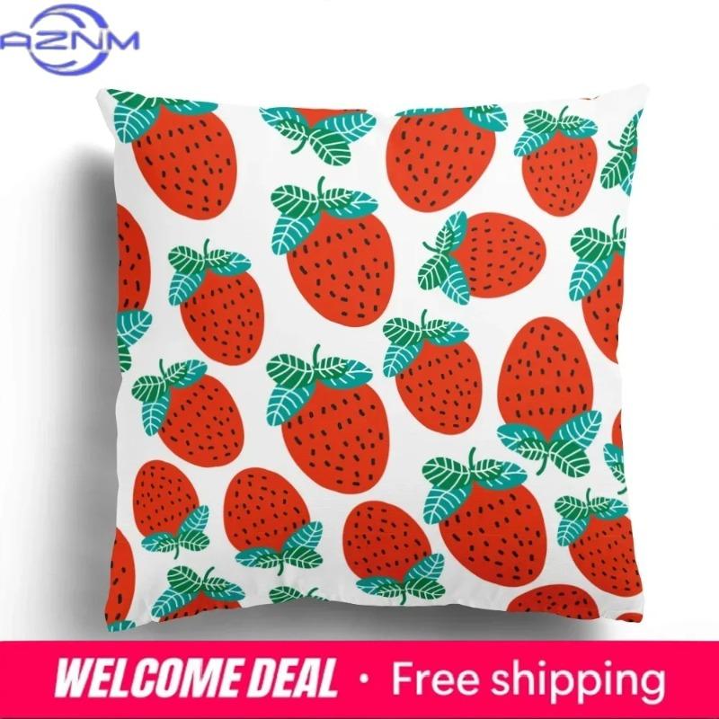 Fashion Pillowcase Cushion Cover Home Decoration Sofa Cartoon Leopard Chicken Strawberry Banana Pillowcase