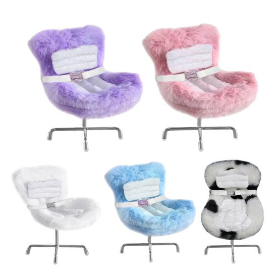 Doll Car Seat with Safety Strap Plush Doll Chair Sofa Multifunctional Car Interior Decor