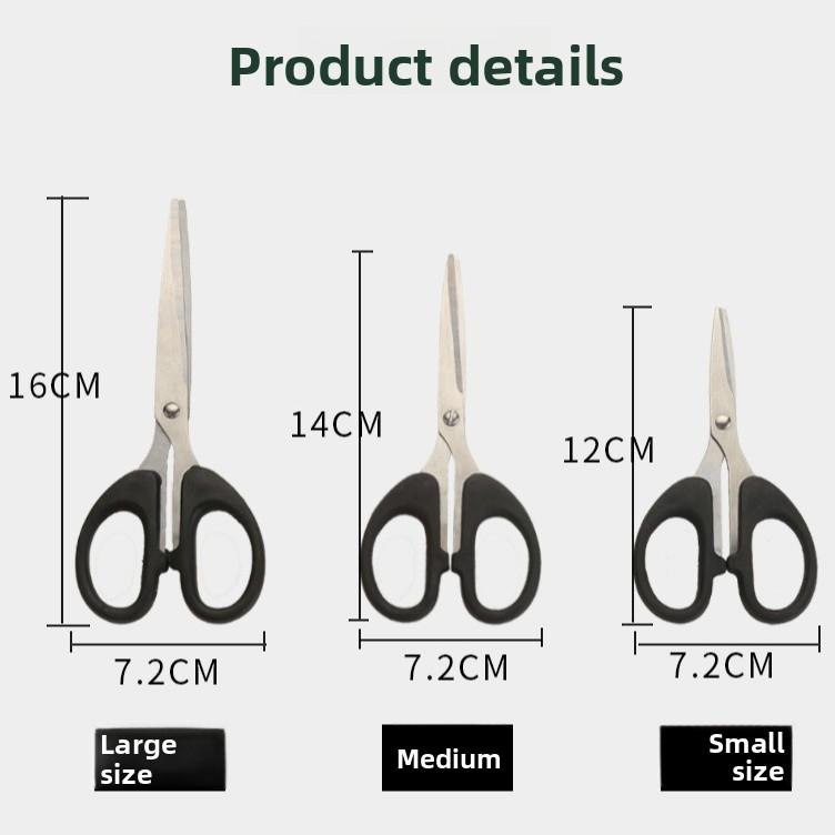 Office Scissors Students Diy Paper Cutting Knife Home Kitchen Stainless Steel Scissors Children's Handmade Small Scissors