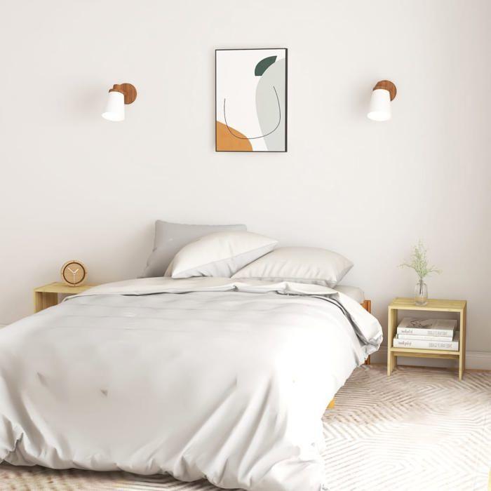 VidaXL Bedside Table 40x30.5x40 Cm Solid Pine Wood 808053