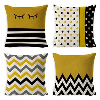 Nordic Plaid Cushion Cover Super Soft Peach Skin Home Sofa Cushion Pillow New Pillow Cover