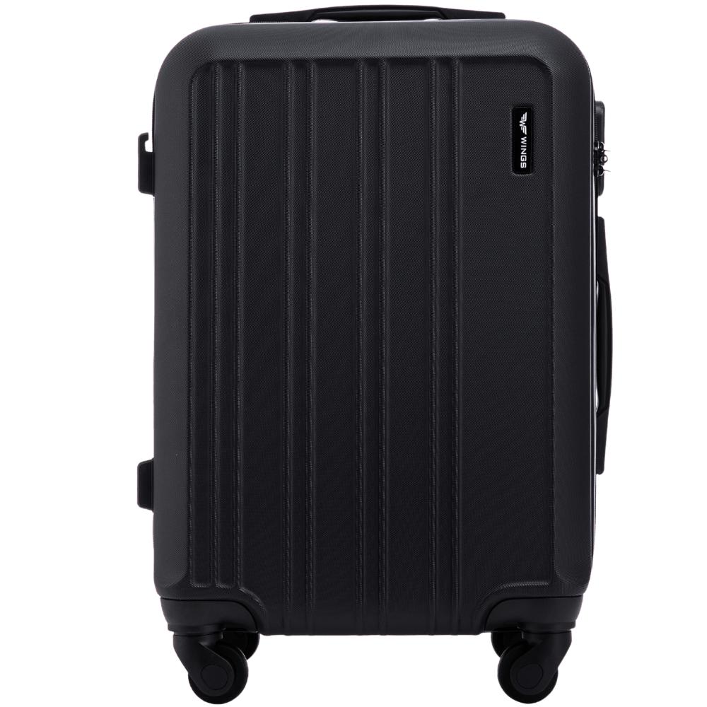 Wings 20" Harrier Black Cabin Suitcase