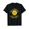 Funny Millenial Gear Box Anti Theft Device Vintage T Shirt Vintage Washed Graphic Slightly Unisex Homme Top For Everyday Wear