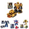 Robot Trasformabile in Auto Action Figure Giocattolo Cartone Animato Collezionabile Con Puzzle di Assemblaggio Materiale Plastico