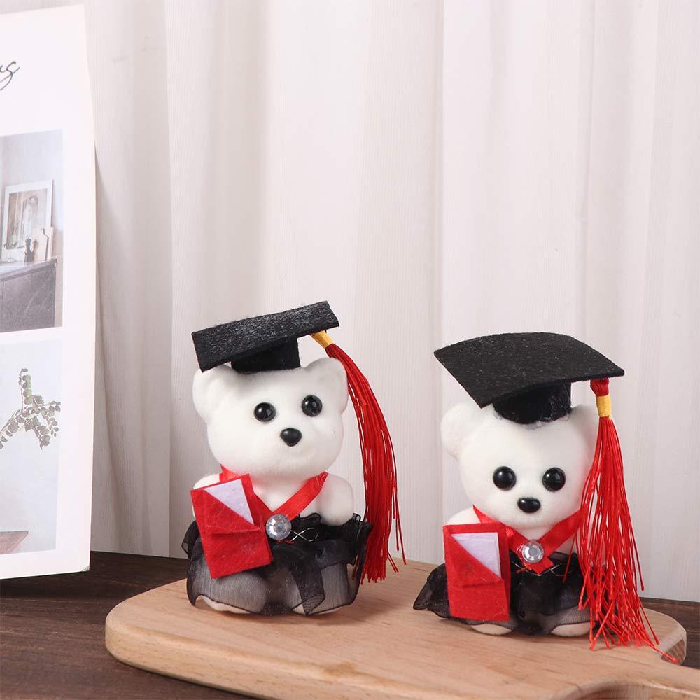 10 pcs/set Graduation Season Graduation Bear Doll Bouquet Bachelor Bear Plush Toy Birthday Gift