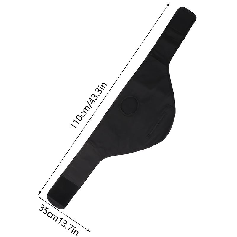 Ostomy Bag Protective Cover Belts Adjustable Colostomy Drainage Bags Portable Support Belts Urinary Hanging Bag Cover Black