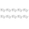 10Pcs PV Solar Panel End Clamp Aluminum Alloy Waterproof Photovoltaic Solar Panel Mounting Z Bracket Clamp