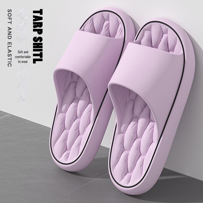 

Стильные летние тапочки 2024 года: Комфорт для мужчин, толстая подошва, нескользящее ощущение — идеально для ванных комнат 36-37 фиолетовый