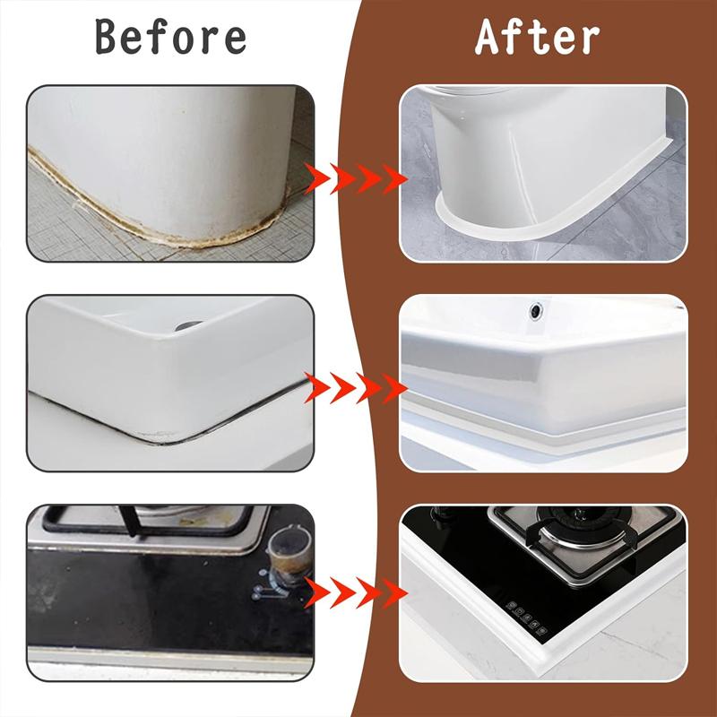 Wodoodporne Taśmy Odporne na Pleśń na Narożniki Ścienne Zlewu Kuchennego Taśma Uszczelniająca PVC Łazienka Wanna Toaleta Taśma do Fugi Samoprzylepna