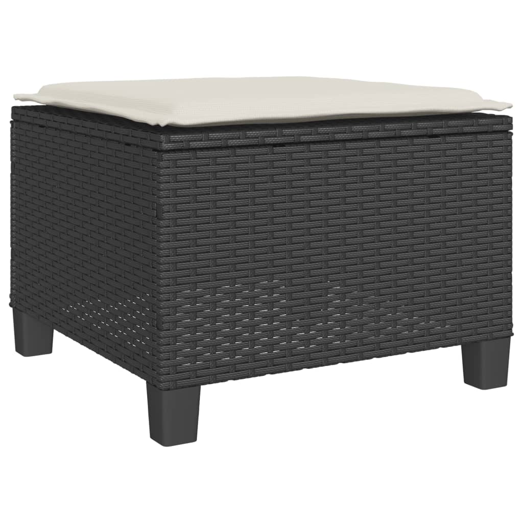 Vidaxl 3-Cz. Zestaw Mebli Bistro Z Poduszkami, Czarny, Polirattan