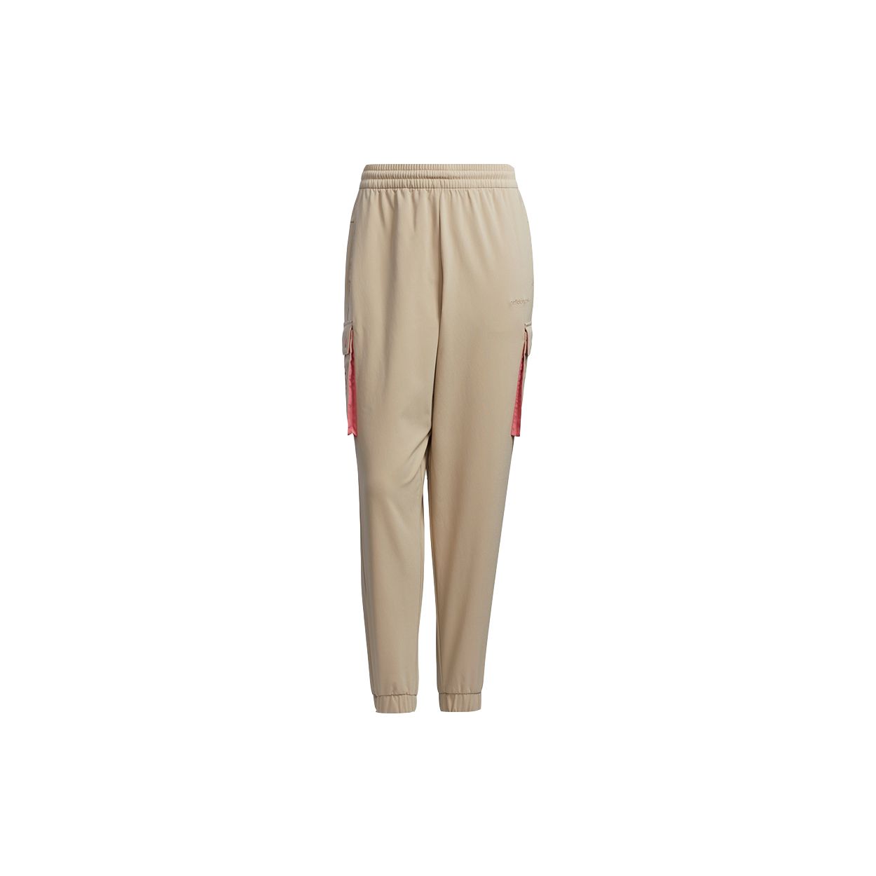 Adidas Neo Side Pocket Spliced Soft Fabric Joggers Women Daily Casual Bottoms Khaki GP5488 L