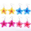 2026 Colorful Oil Painting Flower Acrylic Statement Earrings for Women New Trendy Plant Drop Dangle Earring Party Jewelry Gift