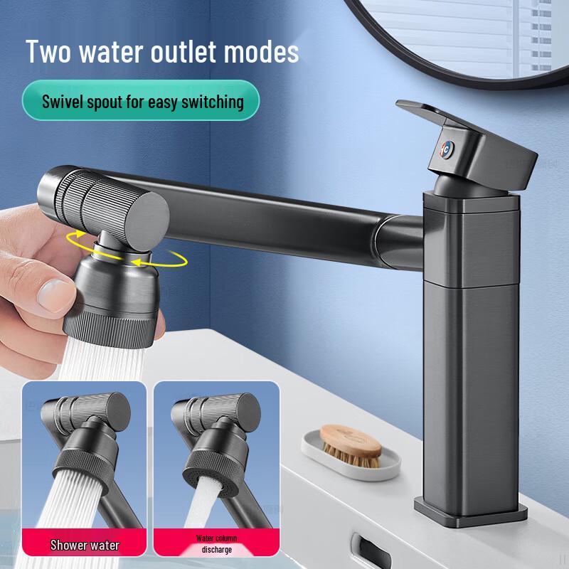 TLXT Kitchen Faucet with Swivel Spout & Dual Spray