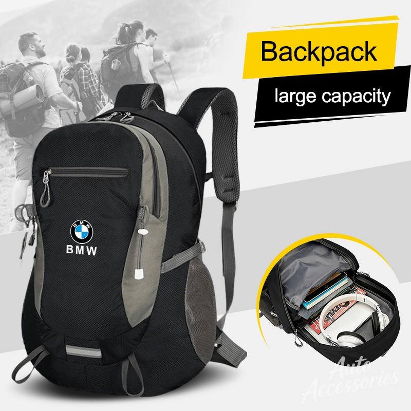 FWAV6 Casual Car Logo Backpack School Outdoor Hiking Lightweight Travel Daypack For BMW M Performance 1 3 5 7 Series X1 X3 X5 Stickers