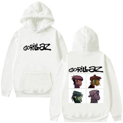 Rock Band Gorillaz Demon Days Άλμπουμ Γραφικό Φούτερ με Κουκούλα Ανδρικό Γυναικείο Hip Hop Εναλλακτικό Vintage Oversized Πουλόβερ Φούτερ με Κουκούλα
