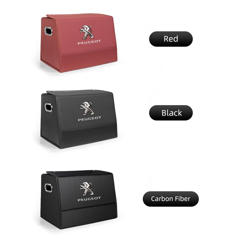 Car keychain/Car Trunk Storage Box Portable Large Capacity Storage Box For Peugeot 206 307 308 3008 207 208 407 408 201 508 2008