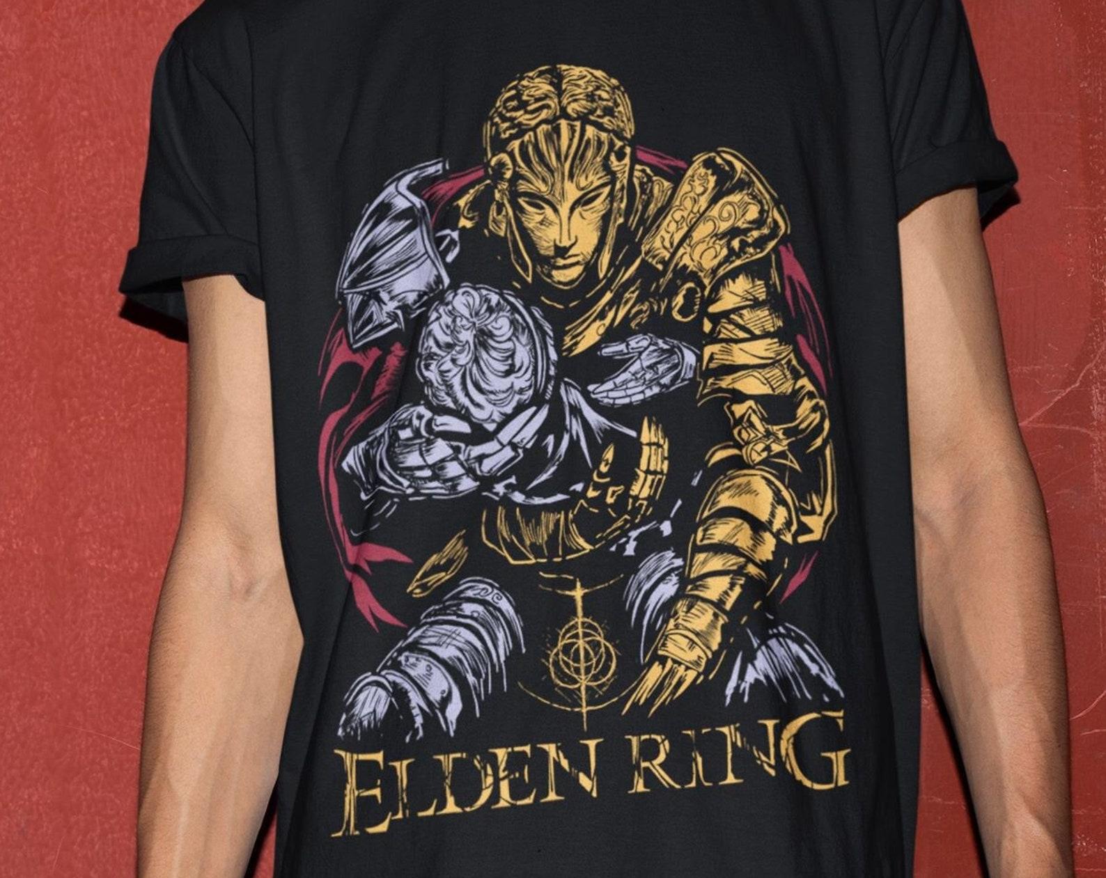 Unisex Elden Shirt, The Warrior Graphic Tee, Tarnished Soulsborne T-Shirt S