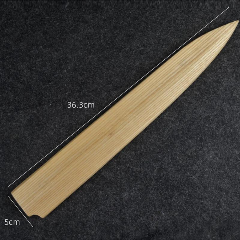 

Чехол для ножа в японском стиле, защита для лезвия поварского ножа, деревянные ножны, держатель лезвия, ножны с магнитным притяжением