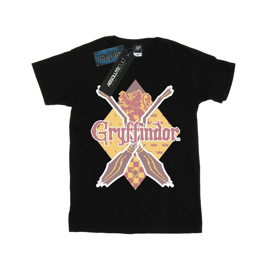 HARRY POTTER Girls Gryffindor Lozenge Cotton T-Shirt