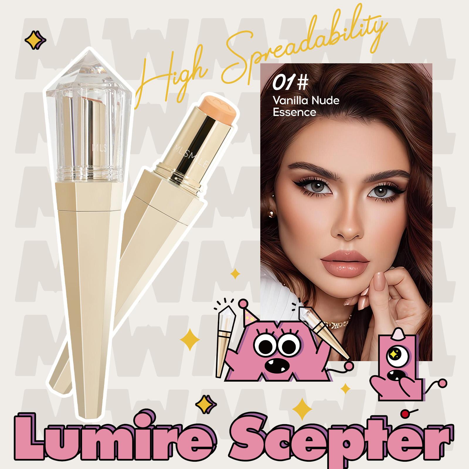 Crown Foundation Concealer Stick Set, Naturally Conceals, Erasable Foundation, Portable Makeup Brush One Size