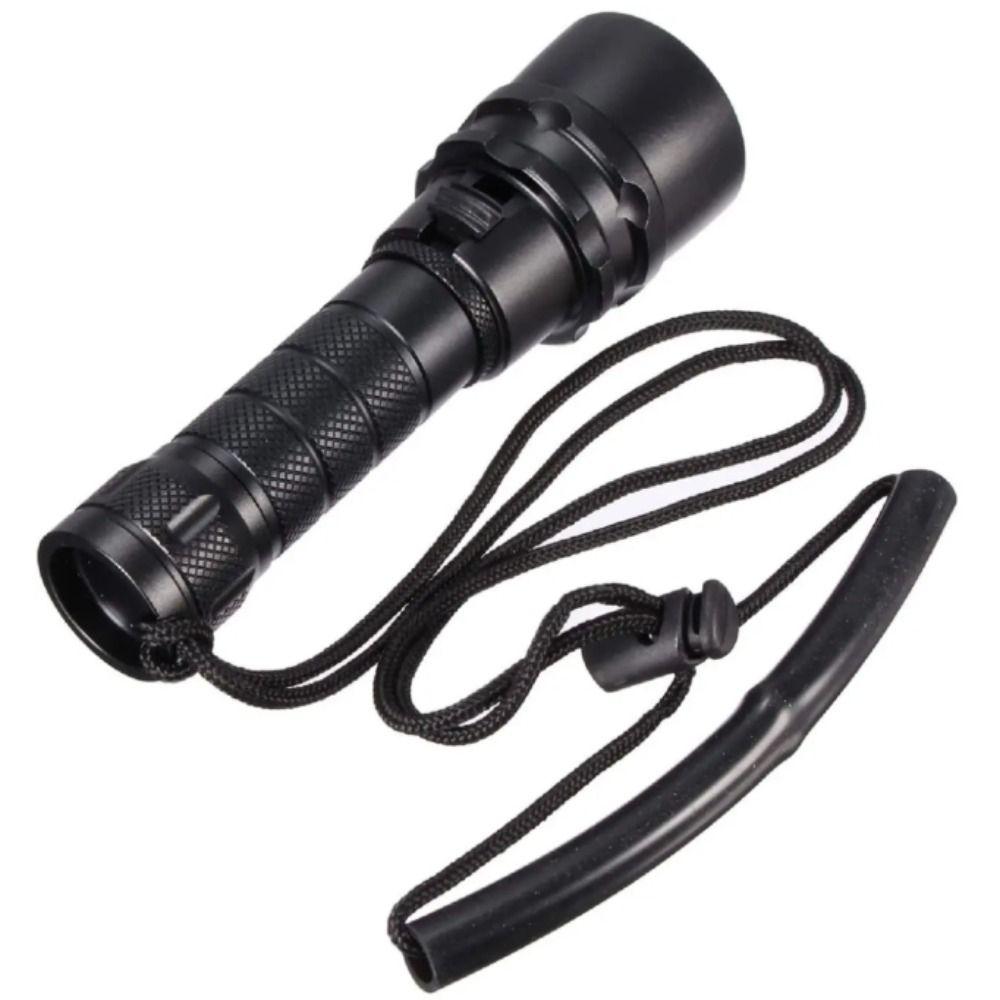 IP68 Waterproof Diving Flashlight Hand Rope LED Diving Flashlight  Camping