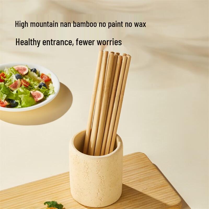 COOKER KING Natural Bamboo Chopsticks