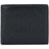 Monogram Embossed Multi-Card Slot Leather Wallet Men Wallet Space-Black 4D1129G-UB1
