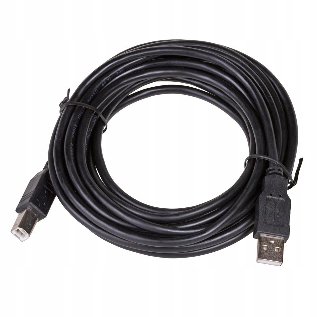 Kabel USB 2.0 Akyga AK-USB-18 USB A(M) - B(M) 5,0m czarny