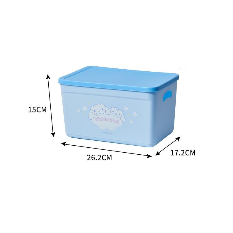 

Cartoon Sanrio My Melody Square Storage Box With Lid Household Storage Box Miscellaneous Organizing Plastic Storages Boxs Gifts
