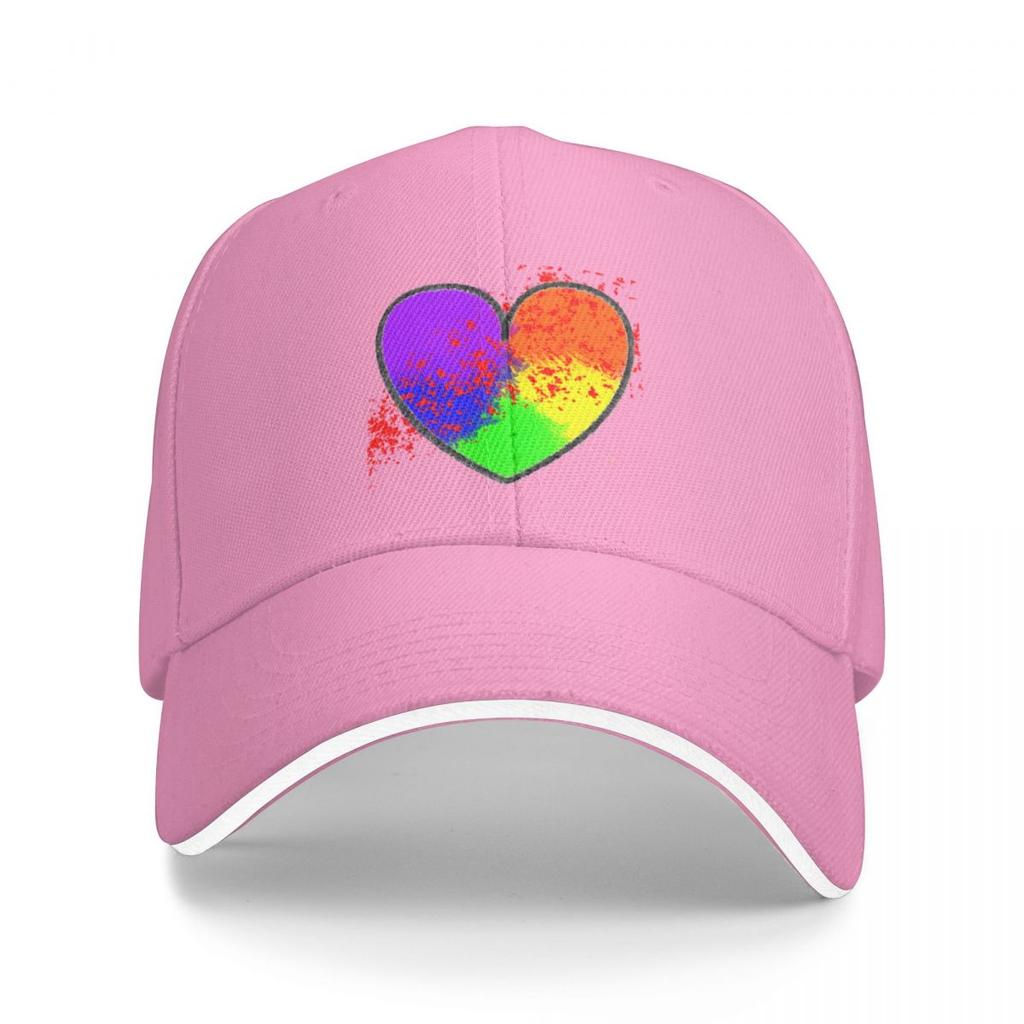Scarlet Rainbow Heart Baseball Cap Trucker Hat Hip Hop Horse Hat Women'S Beach Outlet Unisex'S