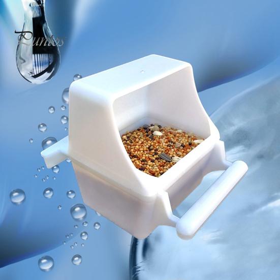 Cajas de alimentación para pájaros, 2 uds., cómodas, fáciles de limpiar, diseño colgante desmontable, cajas de comida para pájaros, suministro para loros