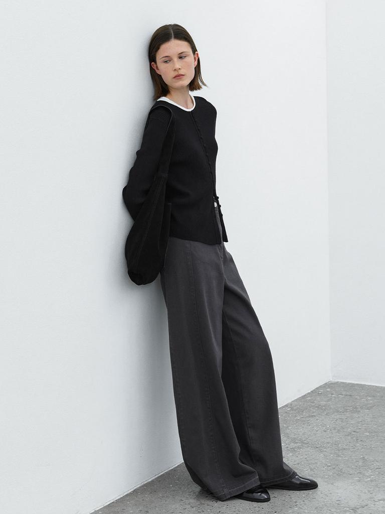 ATELIER NAIN Color Denim Wide Pants(Pt-5695)