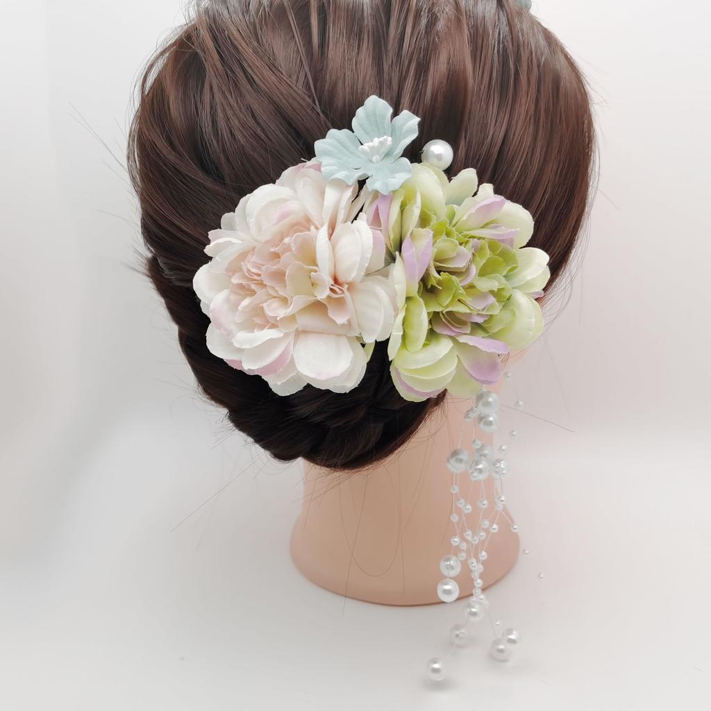 Japanese Style Hairpin Set Spring Flower Element Hair Stick For Women Elegant Vintage Girls Hair Clip Silk Hair Accessories