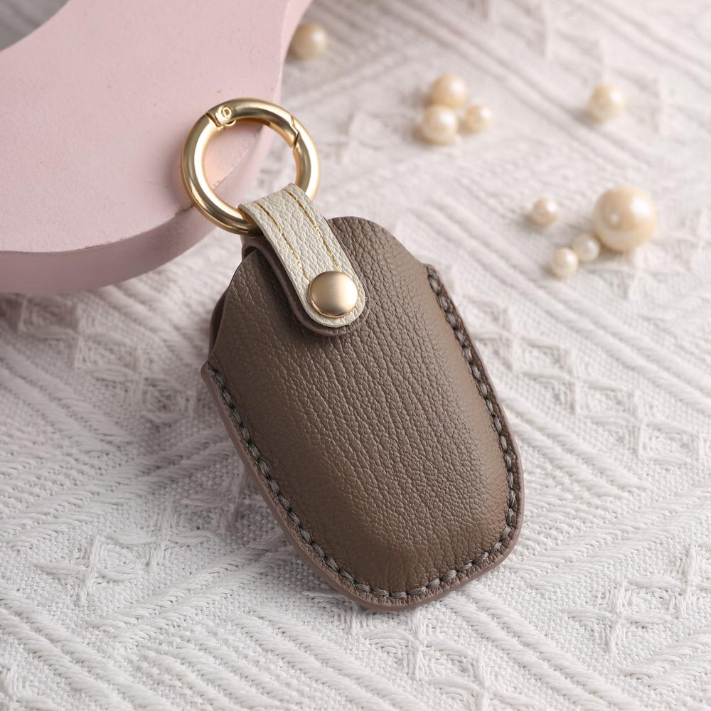 Leather Car Key Case Fob Cover For Ssang Yong G4 Rexton For Ssangyong Accessories