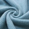Zhaojun Women's Round Neck Color Block Pure Cashmere Sweater