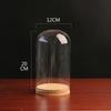 Dustproof Glass Cover for Preserved Flower Display, Clay Figures & Felt Dolls