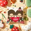 Cartoon M-Monchhichis Cushion Cover Plush Fabric Soft Double-Sided Printed Sofa Warm Winter Home Gift Pillow Cover