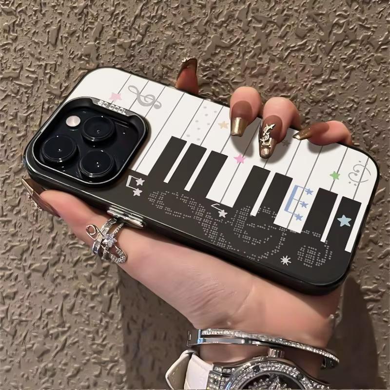 For iPhone 17 Pro Max 16 15 13 12 11 14 Phone Case Piano Pattern Back Cover For iPhone 17 Air 16E XS Max XR X XS 7 8 Plus SE2022
