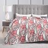 K-Kakaos F-Friends Apeach Heart Blankets Fleece All Season   Multifunction Warm Throw Blanket for Sofa Couch Rug Piece