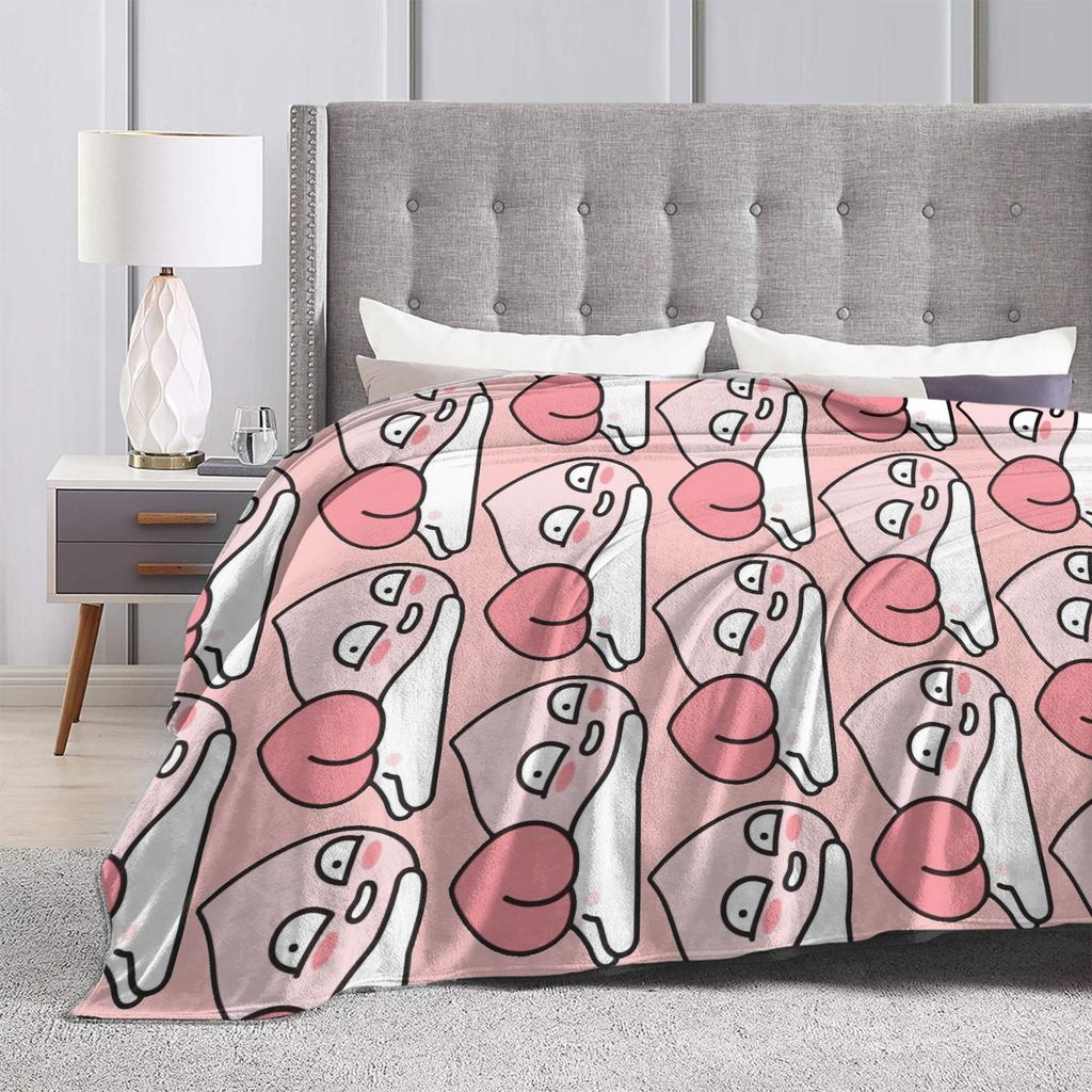 K-Kakaos F-Friends Apeach Heart Blankets Fleece All Season   Multifunction Warm Throw Blanket for Sofa Couch Rug Piece