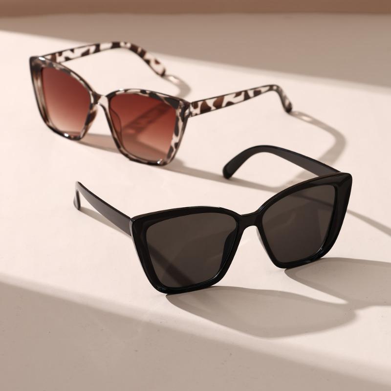 Nicht polarisierte neue Vintage-Cat-Eye-Sonnenbrille für Frauen, quadratisch, kleiner Rahmen, Sonnenbrille für Damen, Markendesigner, Retro-Sonnenbrillen, Mode
