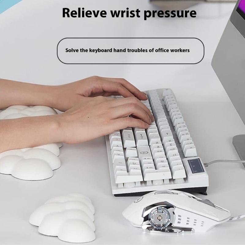 Cloud Wrist Rest for Computer Keypad Arm Wrist Rest Base Extended Rest Ergonomic Memory Foam for Keypad Mouse Typing