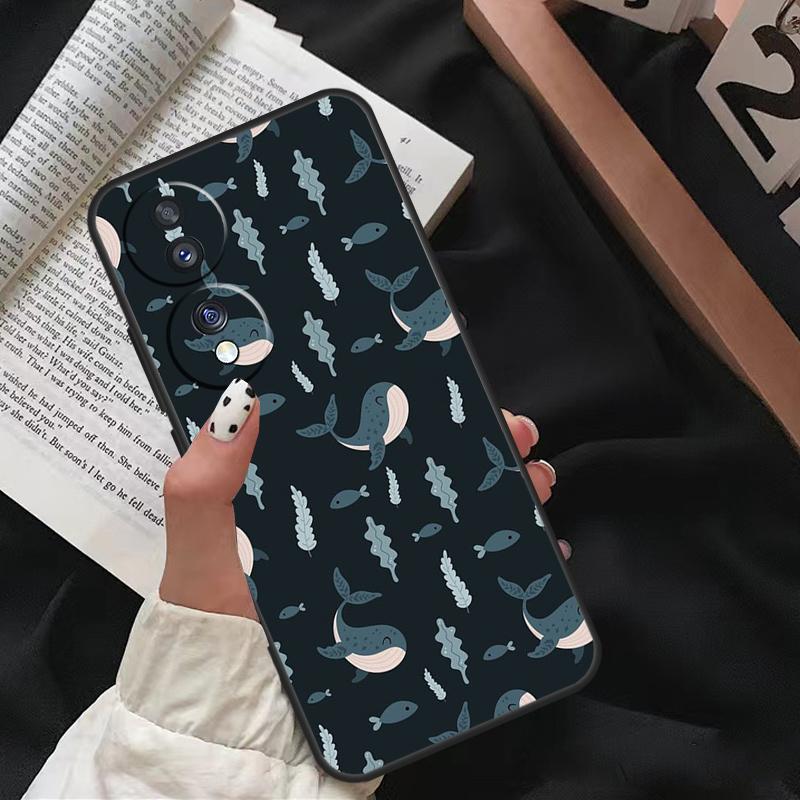 Baby Whale For Honor Magic 8 Pro 6 5 7 Lite Case For Honor 200 400 50 70 90 X8b X9a X9b X9c X9d Win RT