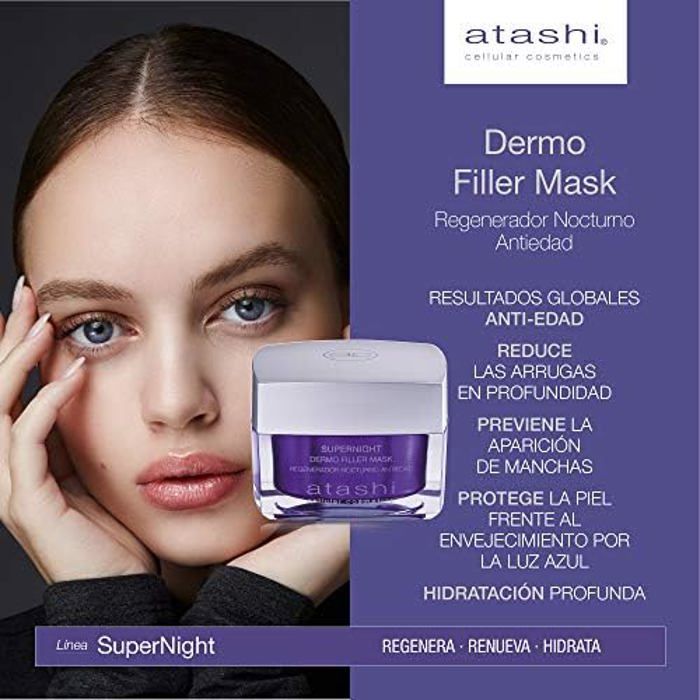 Masque Et Démaquillant - ATASHI - Dermofiller - 50ml + 75ml - Huile-Lait Démaquillant - Jade Visage