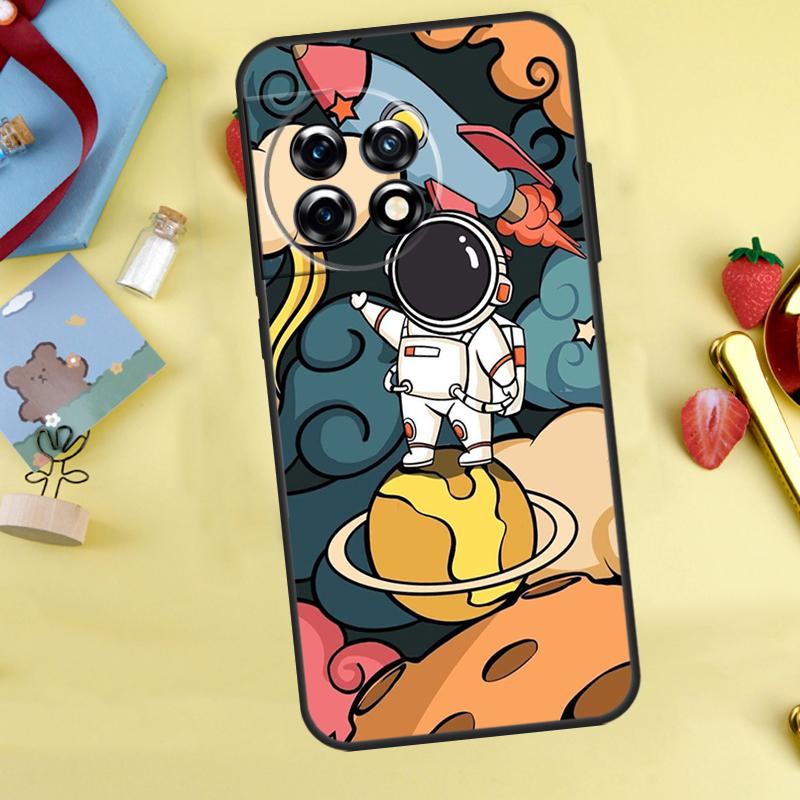 Cute galaxy Astronaut Case For Oneplus 11 8 9 10 Pro Ace 8T 9RT 10R 10T Oneplus Nord 2 2T N10 N20 CE 3 Lite Cover