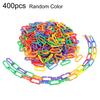 100/400Pcs Plastic Parrot Parakeet Bird Non-toxic C-clips Hooks Chain Chew Toys