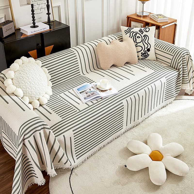 

Полотенце для дивана в скандинавском стиле, универсальный чехол для дивана с полным покрытием, простой чехол для диванной подушки, одеяло 180*130cm