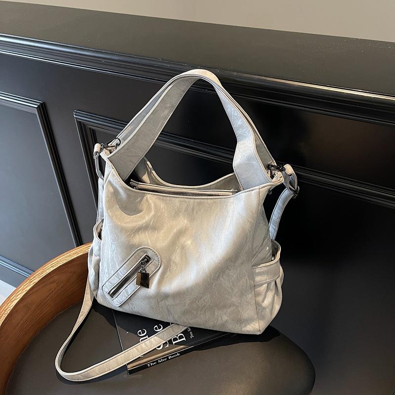 Bags Women's Large Capacity Fashion Versatile Textured Commuter Underarm Broadband One Shoulder Crossbody Bag Tote Bag